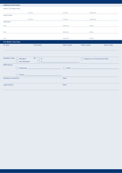 BDO Account Opening Requirements Form | PDF | Overdraft | Identity Document