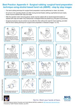 Surgical Hand Rubbing Technique Guide | PDF | Hand | Medical Specialties