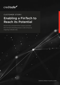 CUSTOMER STORY:
W W W. C R E D I T S A F E . C O M
Discover how a UK-based FinTech company automated 
their merchant onboardi