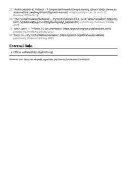 25. "An Introduction to PyTorch – A Simple yet Powerful Deep Learning Library" (https://www.an
alyticsvidhya.com/blog/2018/02
