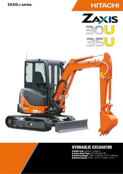 Hitachi ZX30U-2 Mini Excavator Specs | PDF | Pump | Horsepower