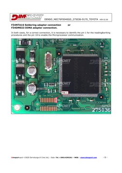 Denso ECU Pinout for Toyota 275036-9170 | PDF | Electrical