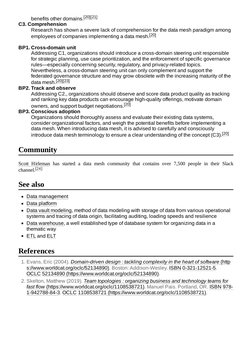 benefits other domains.[20][21]
C3. Comprehension
Research has shown a severe lack of comprehension for the data mesh paradig