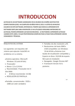 INTRODUCCION 
AUTOCAD ES UN SOFTWARE LEGENDARIO EN EL MUNDO DEL DISEÑO ASISTIDO POR 
COMPUTADORA (CAD). HA CUMPLIDO 40 AÑOS