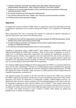 4. "Generic Practices" have been put under a new area called "Governance and
Implementation Infrastructure", while "Specific