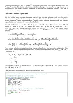 This algorithm is numerically stable if n is small.[1][4] However, the results of both of these simple algorithms ("naïve" an