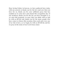 Graduation Prayer for Celebration | PDF | Religion & Spirituality
