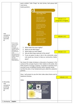 Grade 8 Atomic Structure Lesson Plan | PDF | Atoms | Educational Assessment