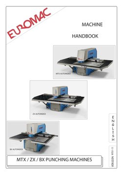 Euromac Punching Machine Handbook | PDF | Power Supply