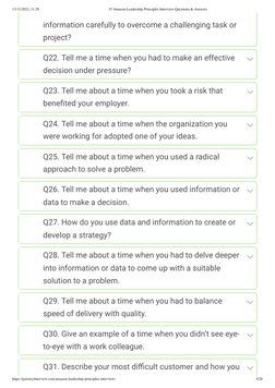 13/11/2022, 11:29
35 Amazon Leadership Principles Interview Questions & Answers
https://passmyinterview.com/amazon-leadership