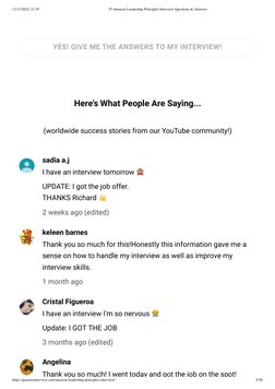 13/11/2022, 11:29
35 Amazon Leadership Principles Interview Questions & Answers
https://passmyinterview.com/amazon-leadership