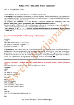 Salesforce Validation Rules Examples | PDF | Probability | Inventory