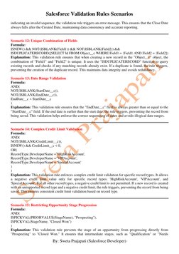 Salesforce Validation Rules Examples | PDF | Probability | Inventory