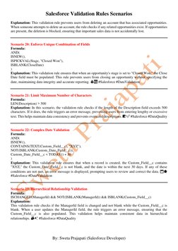 Salesforce Validation Rules Examples | PDF | Probability | Inventory
