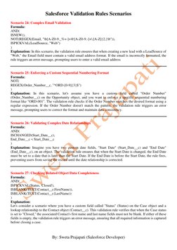 Salesforce Validation Rules Examples | PDF | Probability | Inventory