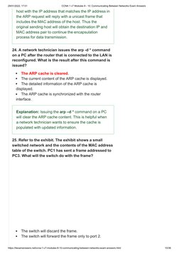 CCNA 1 v7: Network Communication Exam Answers | PDF | Computer Network ...