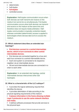 CCNA 1 v7 Ethernet Concepts Exam Answers | PDF | Computer Network ...