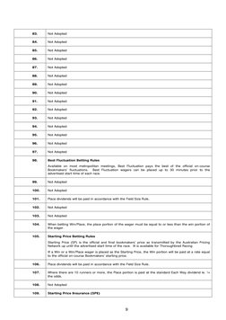 9 
83. 
 
Not Adopted 
84. 
 
Not Adopted 
85. 
 
Not Adopted 
86. 
 
Not Adopted 
87. 
 
Not Adopted 
88. 
 
Not Ado