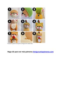 Nuestro patrón de perro amigurumi está listo. 
 
 
Haga clic para ver más patrones Amigurumispatrones.com  (https://amiguru