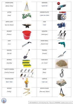 Marine Tools and Equipment List | PDF | Tools | Manufactured Goods