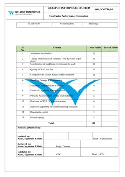 Contractor Performance Evaluation Guide | PDF | Performance Appraisal ...
