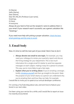 Formal Email Writing Guidelines | PDF