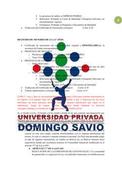 9

La presencia de ambos es IMPRESCINDIBLE. 

Bolivianos: Portando su Carné de Identidad o Pasaporte boliviano, no
necesari