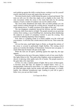 The Night Circus by Erin Morgenstern | PDF | Games & Activities