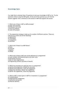Msp 5th Ed.pdf MSP 5th Edition Study Guide | PDF | Governance | Thought