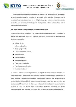 INSTITUTO SUPERIOR TECNOLÓGICO 
“FRANCISCO DE ORELLANA” 
 
 
 
     Estos obstáculos pueden ser superados con el avance de la