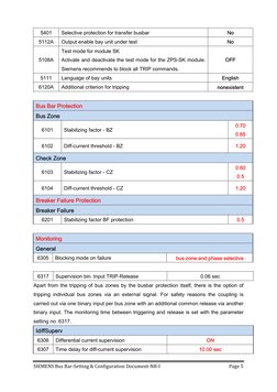 Siemens 7SS52 Busbar Configuration Guide | PDF