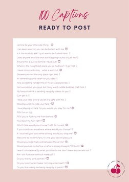 Captions for OnlyFans Posts | PDF