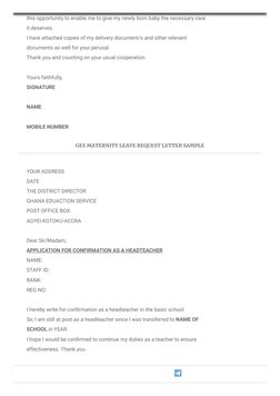 GES Letter Samples for Applications | PDF