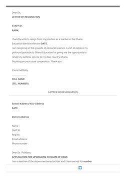 GES Letter Samples for Applications | PDF