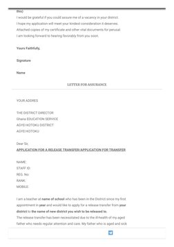 GES Letter Samples for Applications | PDF