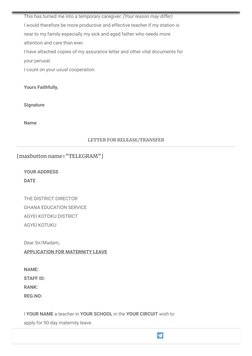 GES Letter Samples for Applications | PDF