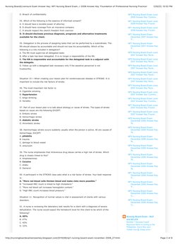 NP1 Nursing Board Exam 2008 Answers | PDF | Nursing | Stroke