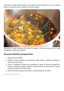 Cocinamos a fuego medio durante cinco minutos más, mientras que, en una cazuela
aparte, cocemos los huevos durante este mismo