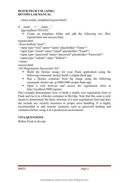 DevOps Lab Manual for VTU Students | PDF | Version Control | Selenium ...