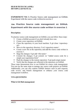 DevOps Lab Manual for VTU Students | PDF | Version Control | Selenium ...