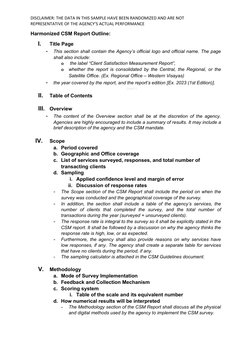 Csm Form Header Examples Client Satisfaction Measurement Report Outline | PDF | Survey ...