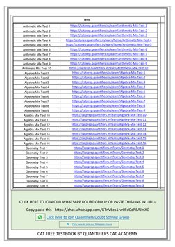 Free CAT Testbook by Quantifiers CAT | PDF | Mathematics