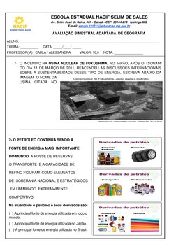 ESCOLA ESTADUAL NACIF SELIM DE SALES 
Av. Selim José de Sales, 967 - Canaã - CEP: 35164-213 - Ipatinga-MG 
E-mail: escola.