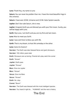 Earth and Planets' Comet Dialogue | PDF | Art | Young Adult