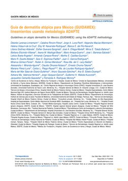 (http://crossmark.crossref.org/dialog/?doi=10.24875/GMM.M22000690&domain=pdf)S2(1)
Guía de dermatitis atópica para México (G
