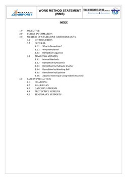 Demolition Method Statement for KLIA | PDF | Demolition | Crane (Machine)