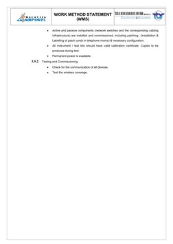 Work Method Statement for ICT Installation | PDF | Art