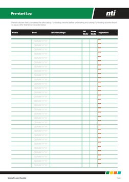 Vehicle Pre Start Checklist.pdf Vehicle Pre-start Inspection Checklist | PDF | Truck | Vehicles