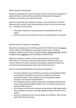 Quantum Computing Overview and Concepts | PDF | Quantum Computing ...