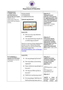 Simuno at Panaguri Lesson Plan for Grade 2 | PDF | Career & Growth
